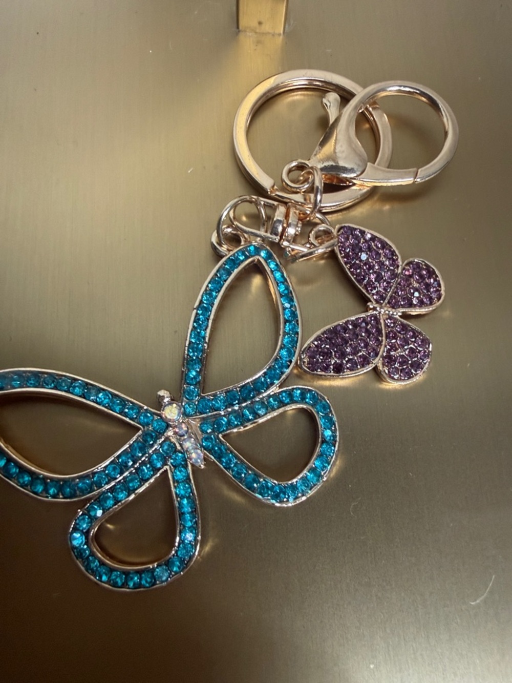 Butterfly Purse Charm Keychain